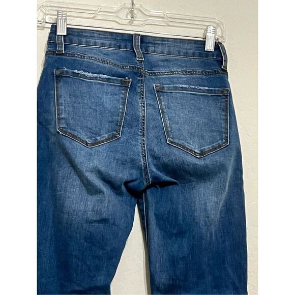 KanCan Jeans 3/25Mid Rise Skinny Slim Stretch Whiskered Blue KC11214LGH - Picture 3 of 3